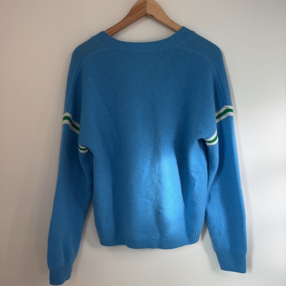 From Future Responsible Cashmere Varsity V-Neck Sweater, NWOT - Size M - Picture 9 of 10